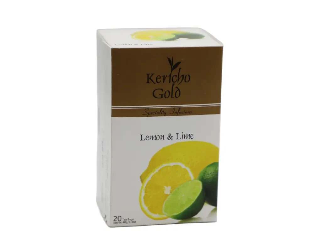 Kericho Gold Lemon & Lime Tea Bag 20Pcs Kenya