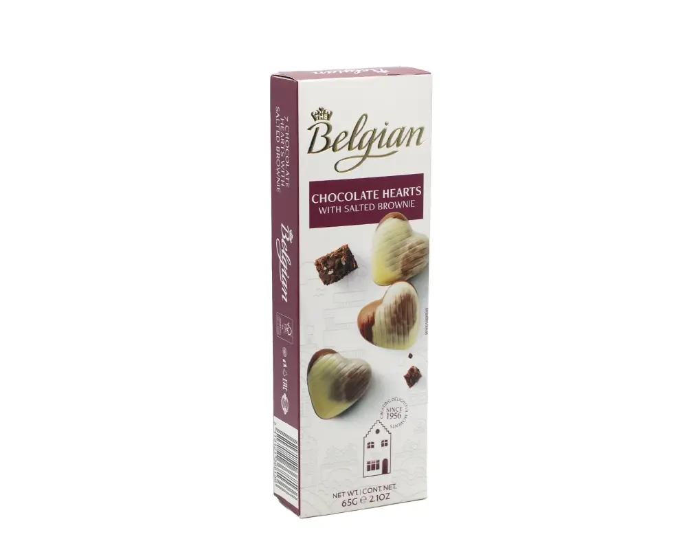 Belgian Chocolate Hearts WS.Browine 65gm