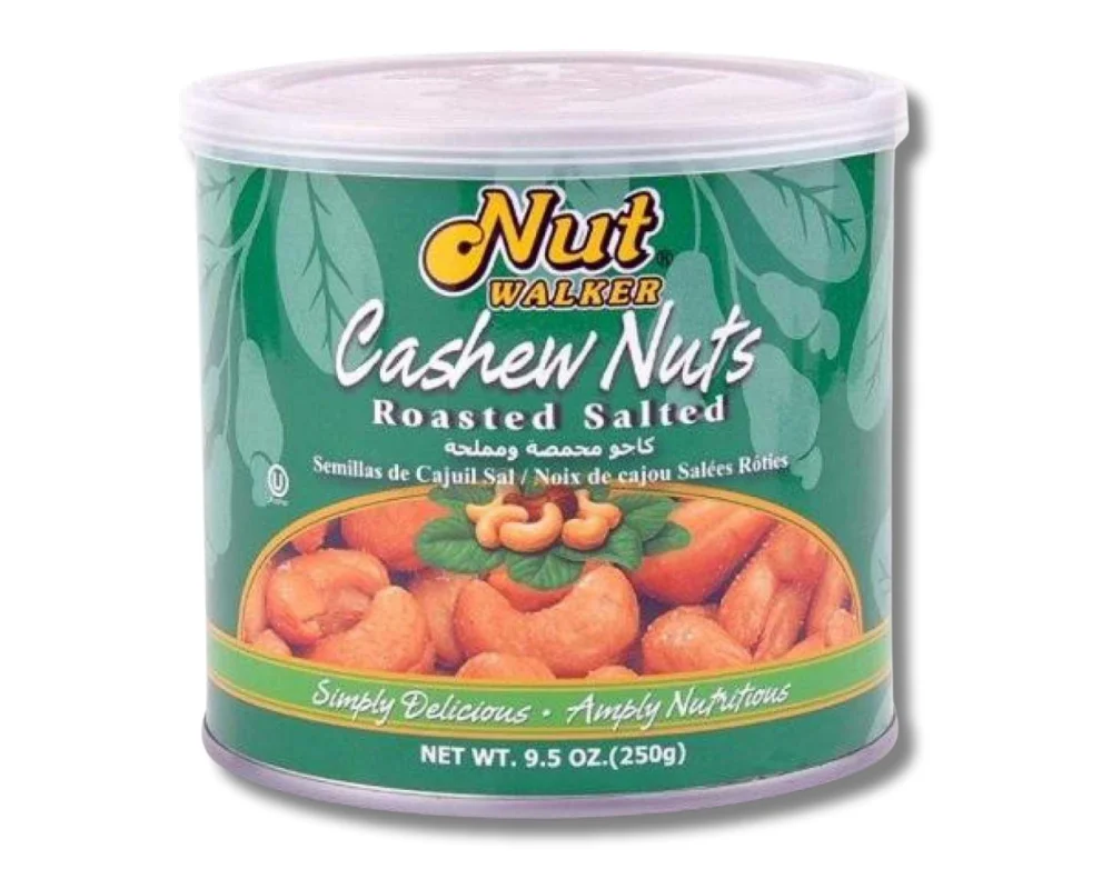 Nut Walker Cashew Nuts Roasted Salted 250gm (Tin)