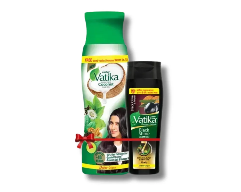 Vatika Hair Oil 300ml (Buy1 Get 90ml Free)