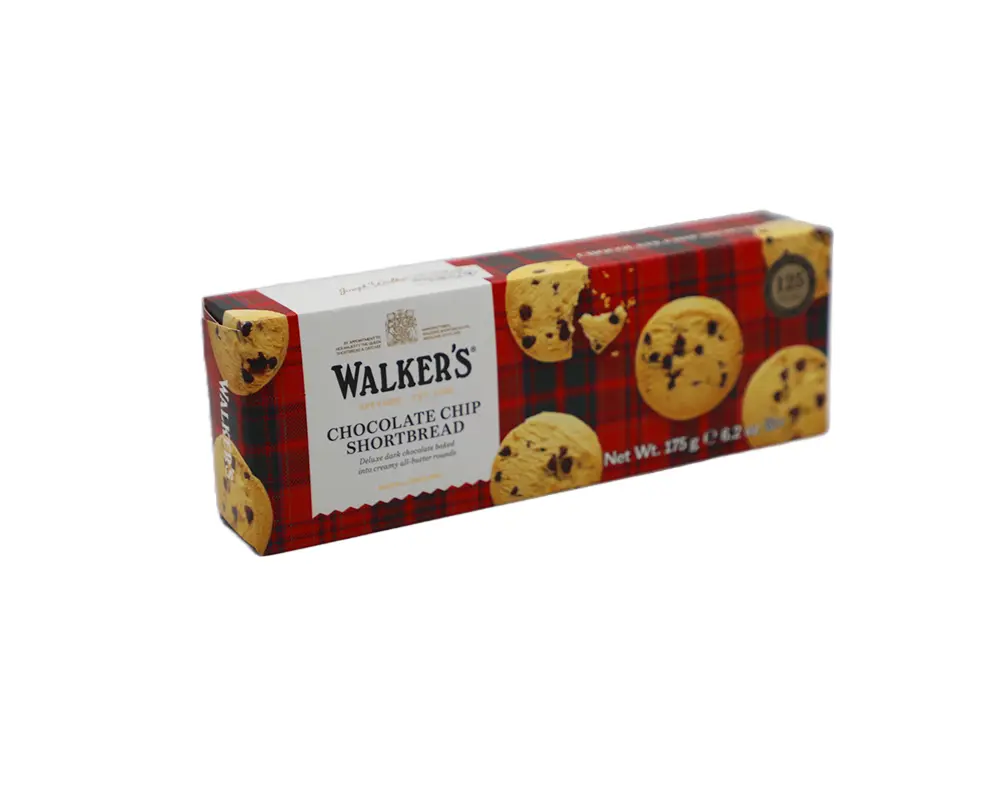 Walkers Pure Butter Chocolate Chip Shortbread Biscuits 175gm